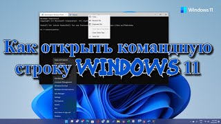 Как открыть командную строку Windows 11 [upl. by Ajtak5]