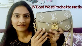 Review of LV Pochette Metis East West bag louisvuitton lv pochettemetis designerbags [upl. by Alden]