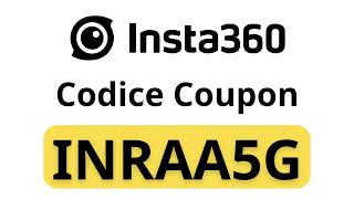 Codice Coupon Insta360 2025 quotINRAA5Gquot  Fino al 40 di Sconto Verificato [upl. by Ahsetal]