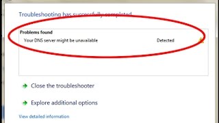 How to fix Your DNS server might be unavailable Error in windows 7810 [upl. by Rosmunda470]