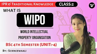 World Intellectual Property OrganisationWIPOIntellectual Property RightIPRBsc4thsemUnit4 [upl. by Imelda]