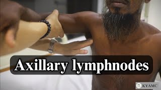 Examination of The Axillary Lymphnodes Standardized Clinical Examination Videos  KYAMC [upl. by Tdnerb19]