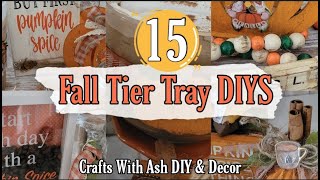 15 Fall Tiered Tray Ideas Quick and easy DIYS [upl. by Mohorva571]