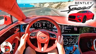 The 2022 Bentley Continental GT Speed is a Quilted Cruise Missile POV Drive Review [upl. by Marou777]