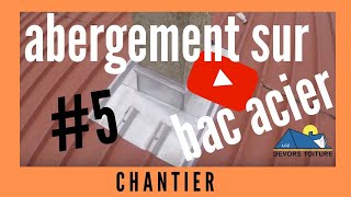 abergement cheminée en zinc sur bac acier 5 [upl. by Rollie]