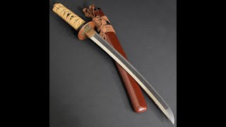 03222 ANTIQUE NIHONTO JAPANESE SAMURAI KATANA SWORD TANTO NORISHIGE 則重 signed wKOSHIRAE [upl. by Philly675]