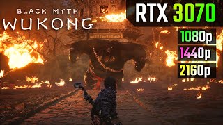 Black Myth Wukong  RTX 3070  1080p vs 1440p vs 4K FSR [upl. by Lantha]