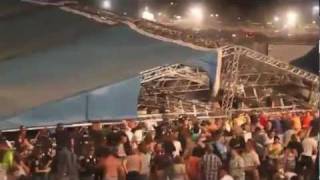 Indianapolis stage collapse compiled raw footage w State Fire radio audio [upl. by Yoccm58]