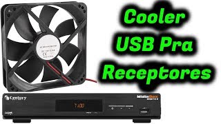 Cooler USB pro Receptor Century Midia Box 7100 Century [upl. by Kiele230]