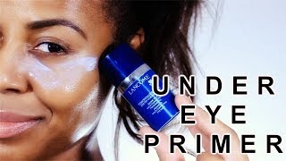 Lancôme Visionnaire Yeux Advanced MultiCorrecting Eye Balm Primer Review Video I ByBare [upl. by Grannia]