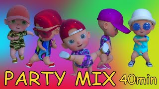 Kids Party Songs  Children Party Music  Video and Songs Party Mix  40 min Happy Playtime 🎉🎈🎊 [upl. by Eamon663]