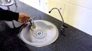 Halsey Taylor Recessed Counter Top Drinking Fountain Model 10000 [upl. by Derby923]