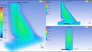 ANSYS CFX  Thermal Analysis  Heat Transfer  Dam  CFD Analysis [upl. by Eened]