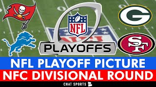 NFL Playoff Picture Schedule Matchups Bracket DatesTimes For 2024 Divisional Round  NFC [upl. by Antone276]