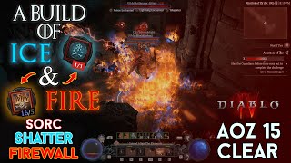 Diablo 4  Abattoir of Zir Tier 15 Firewall Shatter Sorcerer Solo Clear Season 2 [upl. by Yelserp]