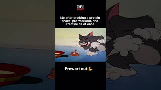 pre workout kicking in preworkout tomandjerry meme [upl. by Cumine854]