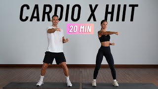 20 MIN CARDIO HIIT WORKOUT  ALL STANDING  Full Body No Equipment No Repeats [upl. by Juley]