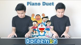 Doraemon Theme Song  Doraemon no Uta Piano Duet [upl. by Farica458]