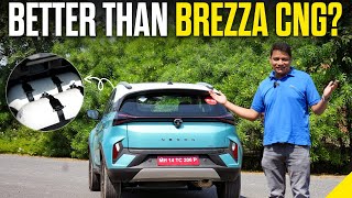 Tata Nexon iCNG Review  Dual Cylinder Technology  Starts from ₹899 Lakh  Times Drive Green [upl. by Muraida]