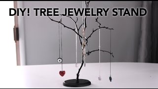 DIY Easy Tree Jewelry Stands In Under 20 Minutes For 10 [upl. by Anola]