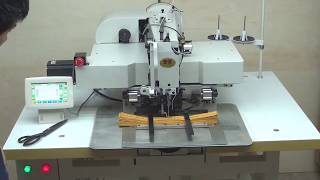 Heaviest programmable pattern sewing machine for stitching 30mm harness webbing [upl. by Colligan]