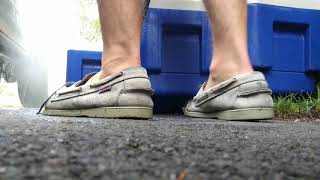 Cleaning Coolers Wearing Sebago Docksides Boat Shoes [upl. by Ewnihc]