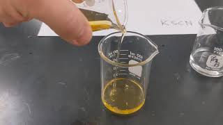 IronIII Nitrate solution  Potassium Thiocyanate solution [upl. by Dirraj]