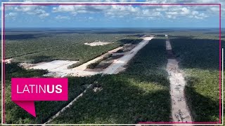 Semarnat usa segundo decretazo de AMLO para esconder bancos de materiales del aeropuerto de Tulum [upl. by Auqenwahs610]