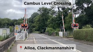 Cambus Level Crossing Clackmannanshire [upl. by Derf373]