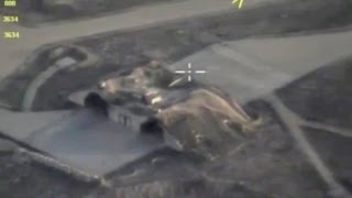 Russian drone shows Syrian air base after US strike [upl. by Trager]