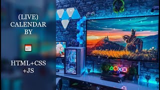 calendar 📅 shows live update by htmlcssjs [upl. by Mada]