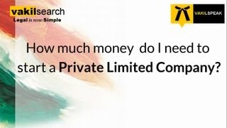 Private Limited Company Registration Fees [upl. by Cammy]