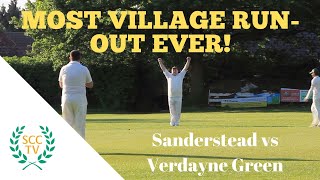 THE MOST quotVILLAGEquot RUN OUT EVER Sunday Cricket Highlights Sanderstead vs Verdayne Green May 2018 [upl. by Egan]