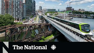 First phase of Montreals transformative light rail system opens [upl. by Kcub]