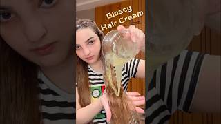 DIY Magical Glossy Hair Cream🤌 [upl. by Sennahoj]