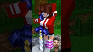 The Girl Picked Up The Sword 🗡️  Minecraft Shorts  Minecraft Animations  Sahil ReactZ shorts [upl. by Taylor299]