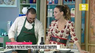 CREMA DI PATATE UOVO POCHE CON SCAGLIE DI TARTUFO [upl. by Adamo]