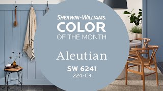 February 2022 Color of the Month Aleutian  SherwinWilliams [upl. by Cato]