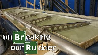 How We Rebuilt Our Boats Rudder [upl. by Rosanna]