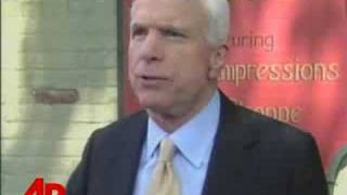 McCain Visits German Restaurant in Ohio [upl. by Millwater137]