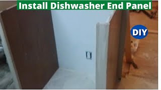 How to Install Dishwasher End Panel Step by Step [upl. by Runkle]