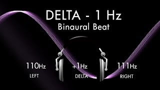 The Deep Delta Sleeping Pill  1hr Pure Binaural Beat Session at 1Hz Intervals [upl. by Llorrad]