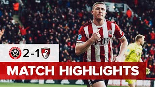 Sheffield United 21 AFC Bournemouth  Premier League highlights [upl. by Dreyer483]