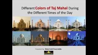 Changing Colors of Taj Mahal [upl. by Eerolam]