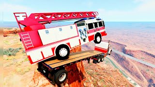 Taler Truck vs Jumps Crashes 13  BeamNGDrive [upl. by Hiamerej318]