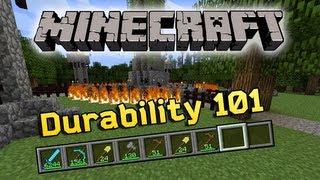 Minecraft Mod Spotlight  Durability 101 OnScreen Durability [upl. by Eintirb711]