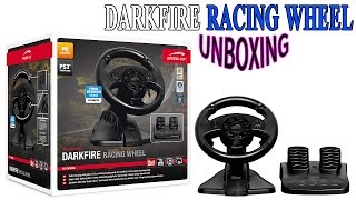 Speedlink Darkfire Racing wheel Unboxing and first look  فتح علبه [upl. by Heywood]