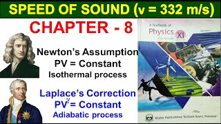 Speed of Sound Newton’s Assumption and Laplace’s Correction Class 11 Physics Ch 8  Superior College [upl. by Ailel]