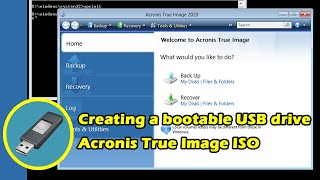 How to create bootable USB Acronis True image iso [upl. by Dore975]