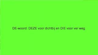 Voorwaartz NT2 grammaticales 1 dezedie ditdat [upl. by Acirehs]